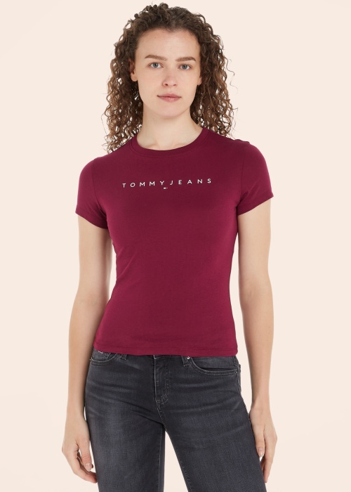 Tommy Jeans marškinėliai Tjw Slim Linear Tee Ext