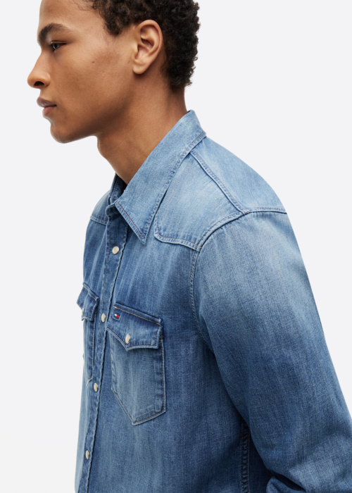 Tommy Jeans marškiniai Regular Denim Western