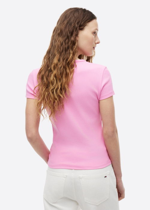 Tommy Jeans marškinėliai Slim Essential Rib