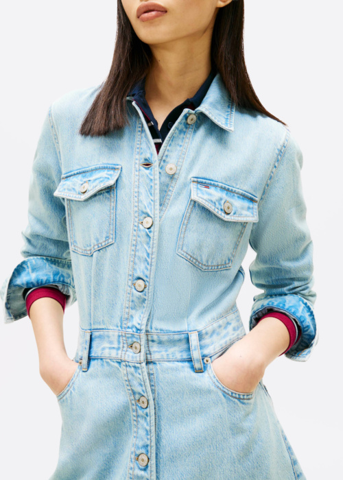 Tommy Jeans džinsinė suknelė