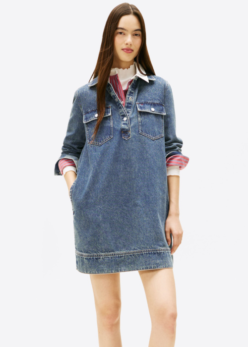 Tommy Jeans džinsinė suknelė