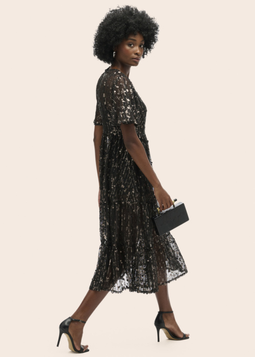 SuperDry formali suknelė Volume Tiered Mesh