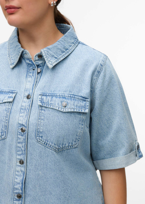 Vero Moda Curve džinsinė suknelė Jennie