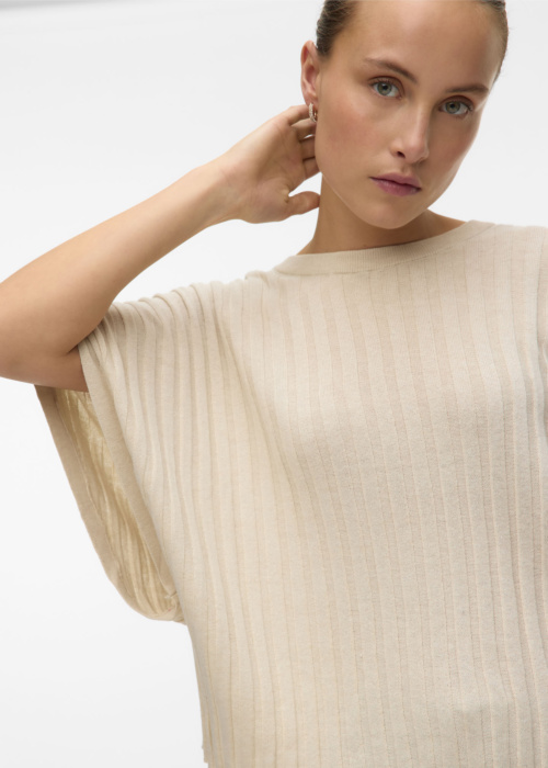 Vero Moda palaidinė Barbadosas Ss V-back megztinis Ga Se