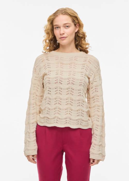 Vila megztinis Wave Pointelle