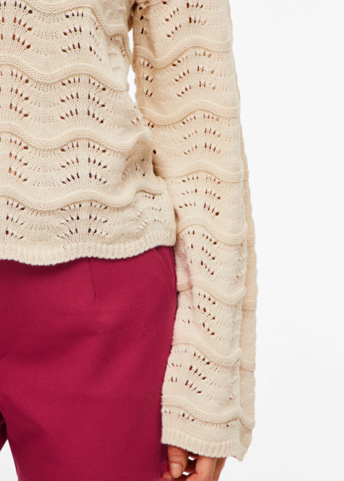 Vila megztinis Wave Pointelle