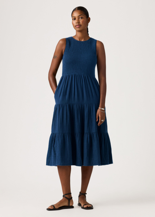 Levi's suknelė High Neck Smocked Dress