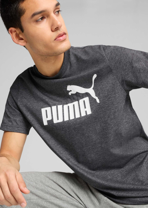 Puma marškinėliai Ess No.1 Logotipas Heather