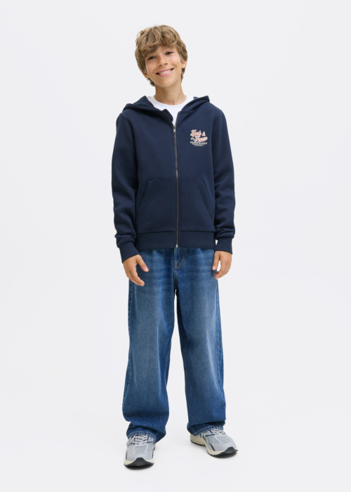 Jack & Jones džemperis Logotipas Sweat Ziphood 2col Jnr