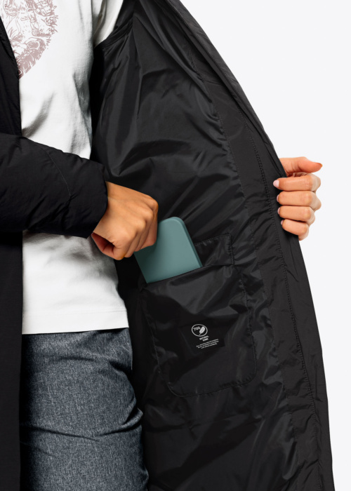 Jack Wolfskin pūkinis paltas