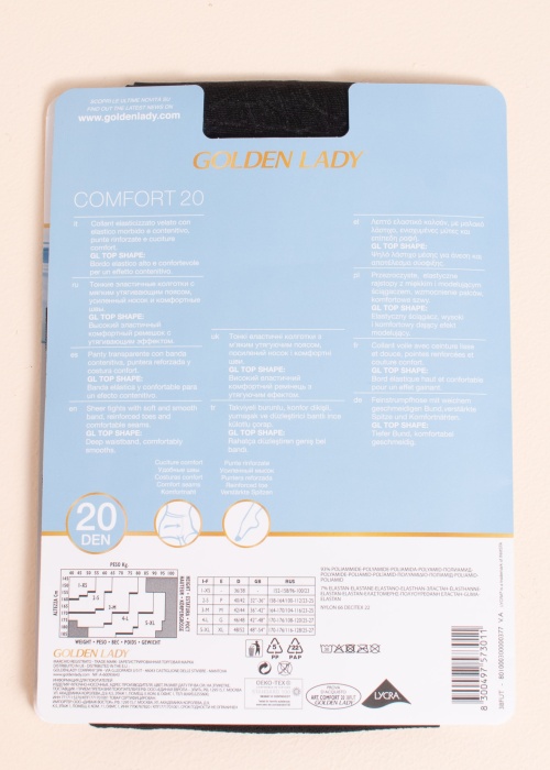 Golden Lady pėdkelnės Comfort 20 den