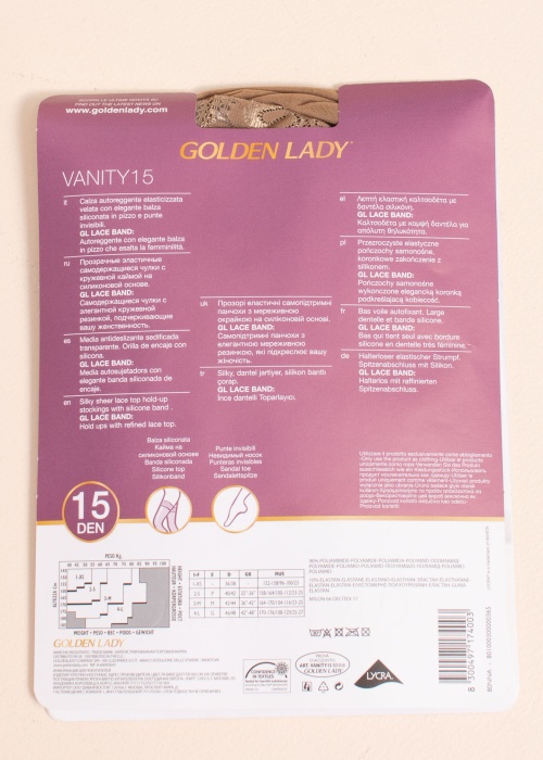 Golden Lady kojinės Vanity 15 den