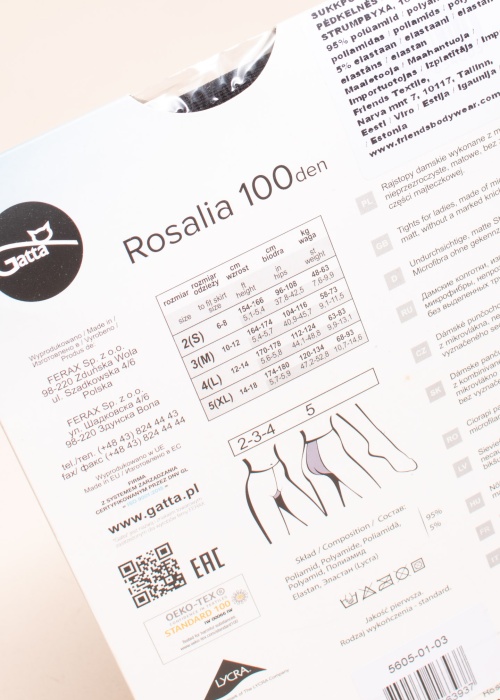 Gatta pėdkelnės Rosalia 100den
