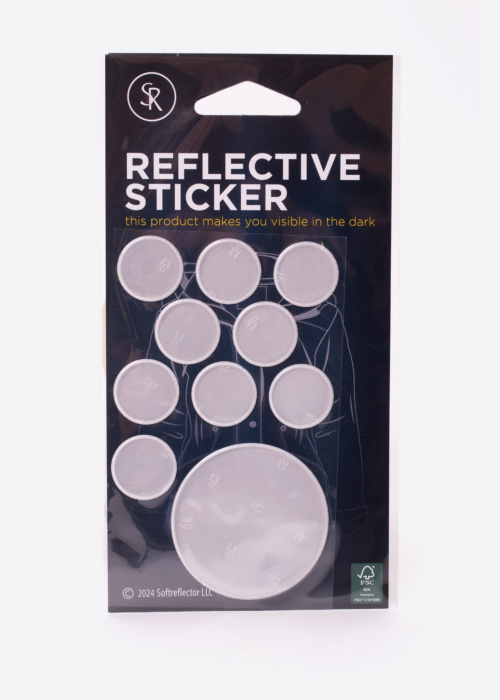 Softreflector Helkurkleebiste komplektas Nature Rounds White