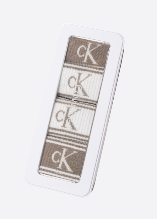 Calvin Klein dovanų dėžutėje kojinės Sport Logotipas 4 poros