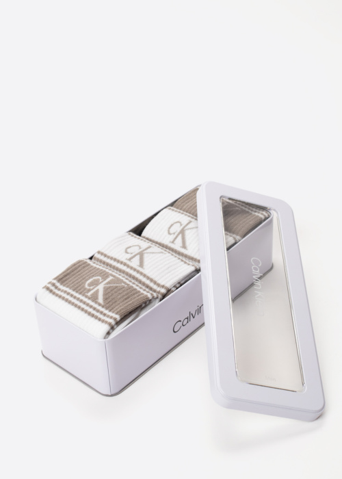 Calvin Klein dovanų dėžutėje kojinės Sport Logotipas 4 poros