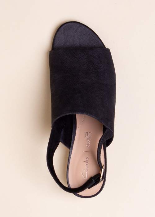 „Clarks“ zomšinės basutės ant kulno „Sheer65 Block“