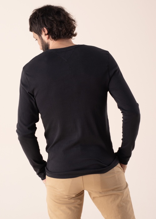 Tommy Jeans marškinėliai Tjm Original Rib Longsleeve Tee