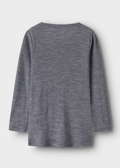 Name It Mini Merino vilnos termo marškinėliai Wax Wool Rib