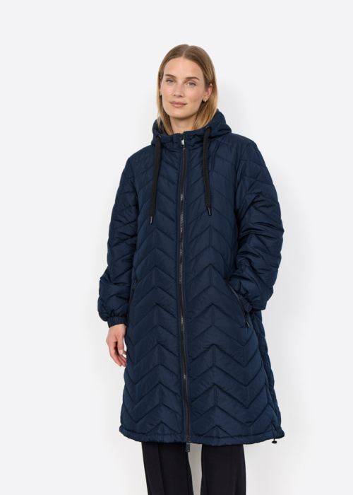Soyaconcept dygsniuotas pavasario–rudens paltas Fenya 81
