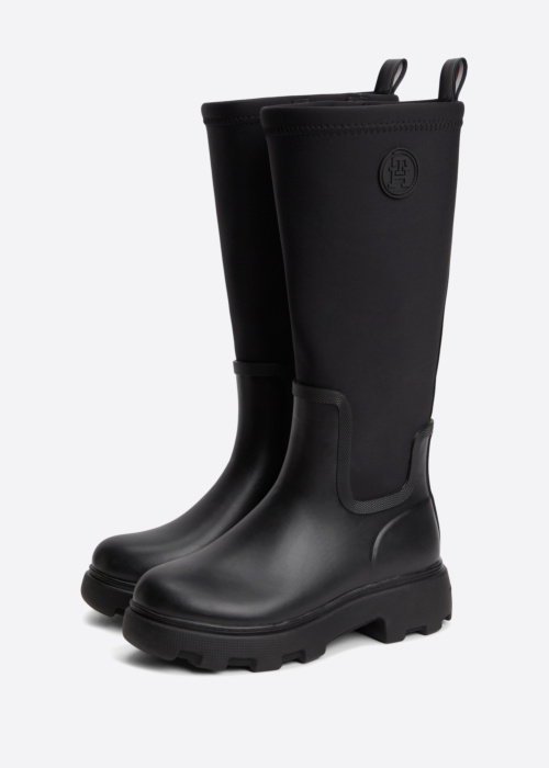 Tommy Hilfiger guminiai batai Stamp Warm Knee