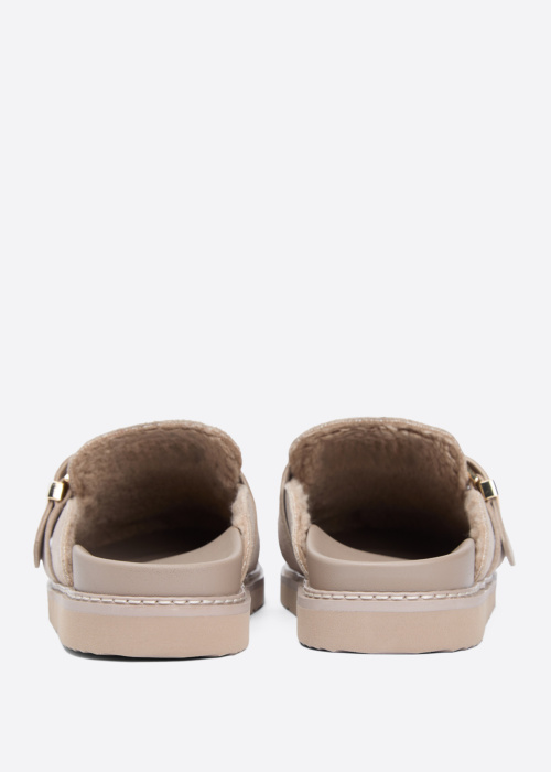 Tommy Hilfiger sandalai Buckle Fur Suede Mule