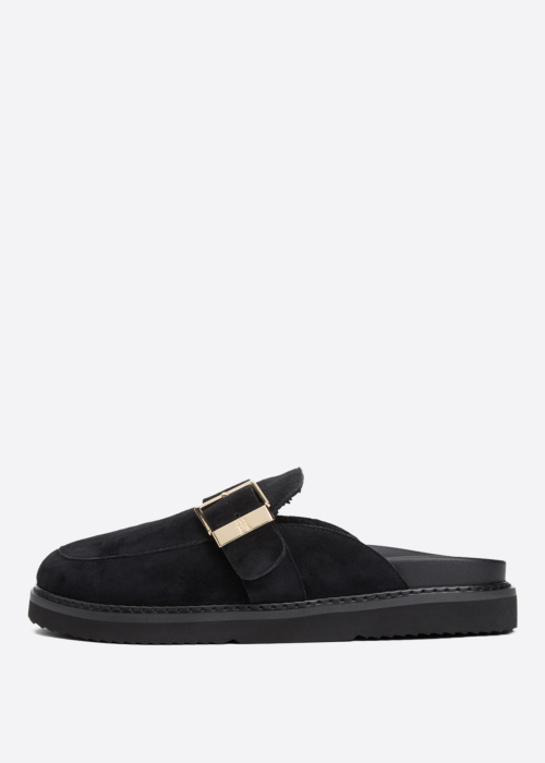 Tommy Hilfiger sandalai Buckle Fur Suede Mule