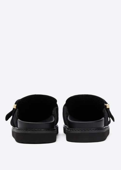 Tommy Hilfiger sandalai Buckle Fur Suede Mule