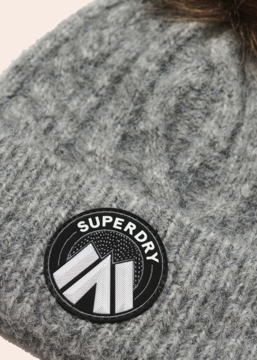 SuperDry žieminė kepurė Cable Luxe