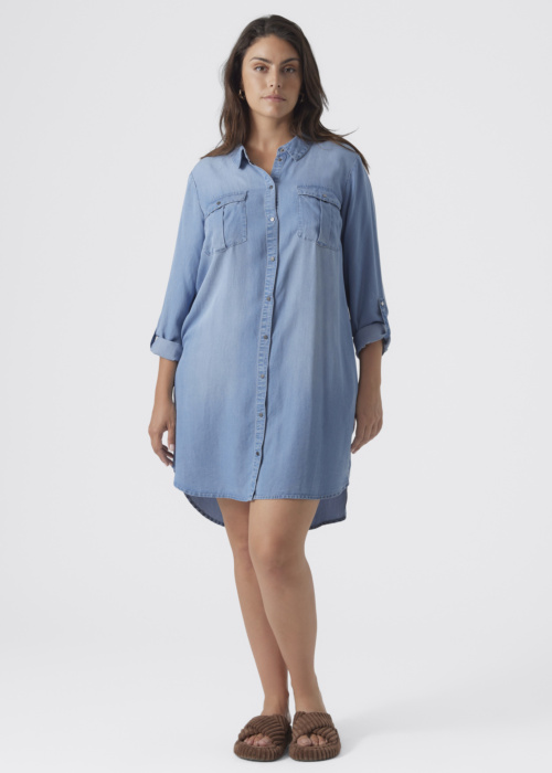 Vero Moda Curve džinsinė suknelė Sigga