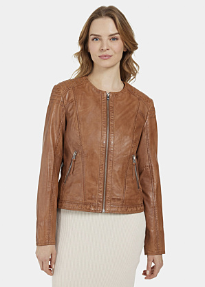 Saki odinė striukė Paula