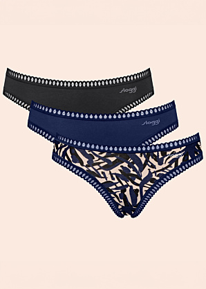 Sloggi Kelnaitės, 3 vnt. dėžutėje Go Crush Hipster