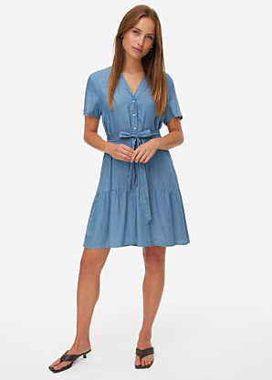 Vero Moda džinsinė suknelė Fleur