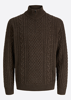 Jack & Jones megztinis Callum Cable Half Zip