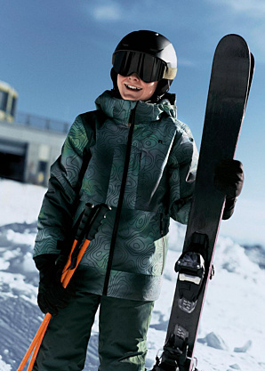 Name It Kids dygsniuota žiemine striuke Slope10 Ski Edition
