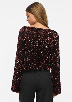 Vila palaidinė Faith Boat Neck Sequin