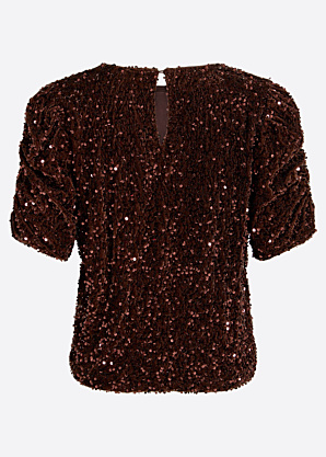 Vila palaidinė Believe O-Neck Puff Sequins