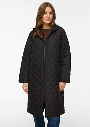 Vila pavasario–rudens paltas be pašiltinimo Tate Hooded Long