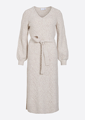Vila megzta suknelė Cleo V-Neck Cable