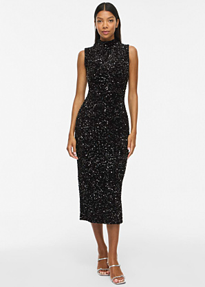 Vila formali suknelė Faith High Neck Midi