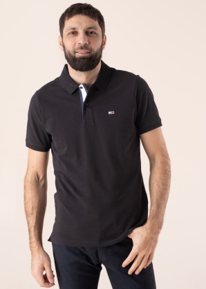 Tommy Jeans polo marškinėliai Slim Placket
