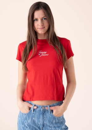 Tommy Jeans marškinėliai Essential Logotipas