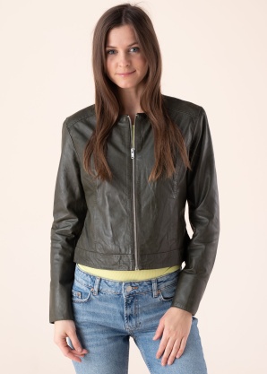 Saki odinė striukė Jana