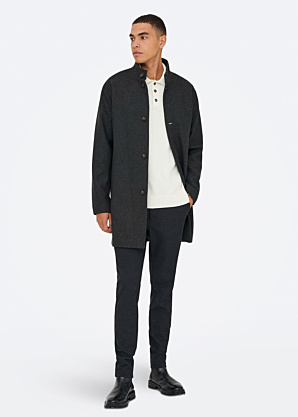 Only & Sons vilnonis paltas