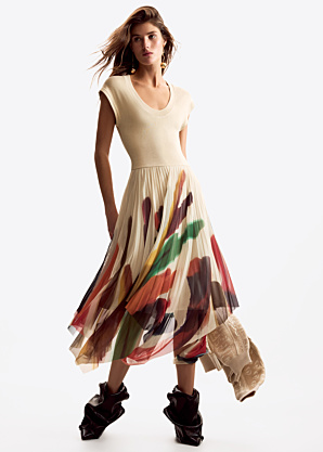 Desigual suknelė Brushes Lacroix