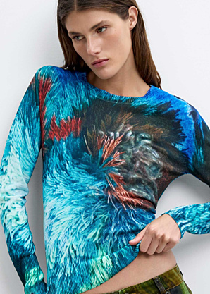 Desigual megztinis Pompom Lacroix