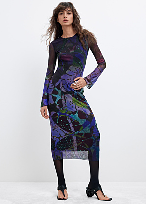 Desigual suknelė Leafs Lacroix