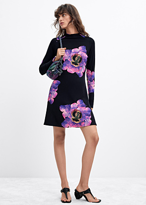 Desigual megzta suknelė Orchidpurple Lacroix