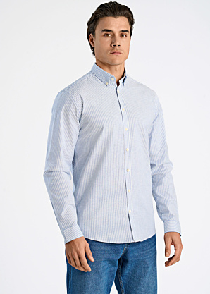 Lindbergh marškiniai Striped Superflex Oxford