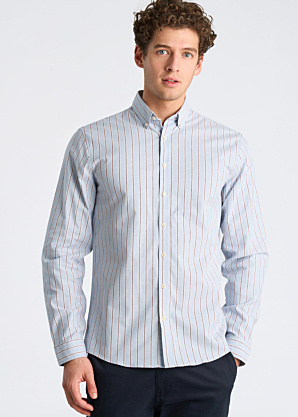 Lindbergh marškiniai Striped Superflex Oxford